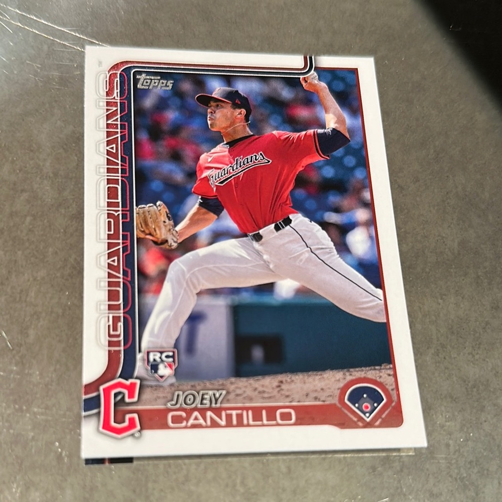 Topps Red and White Guardians Baseball Card